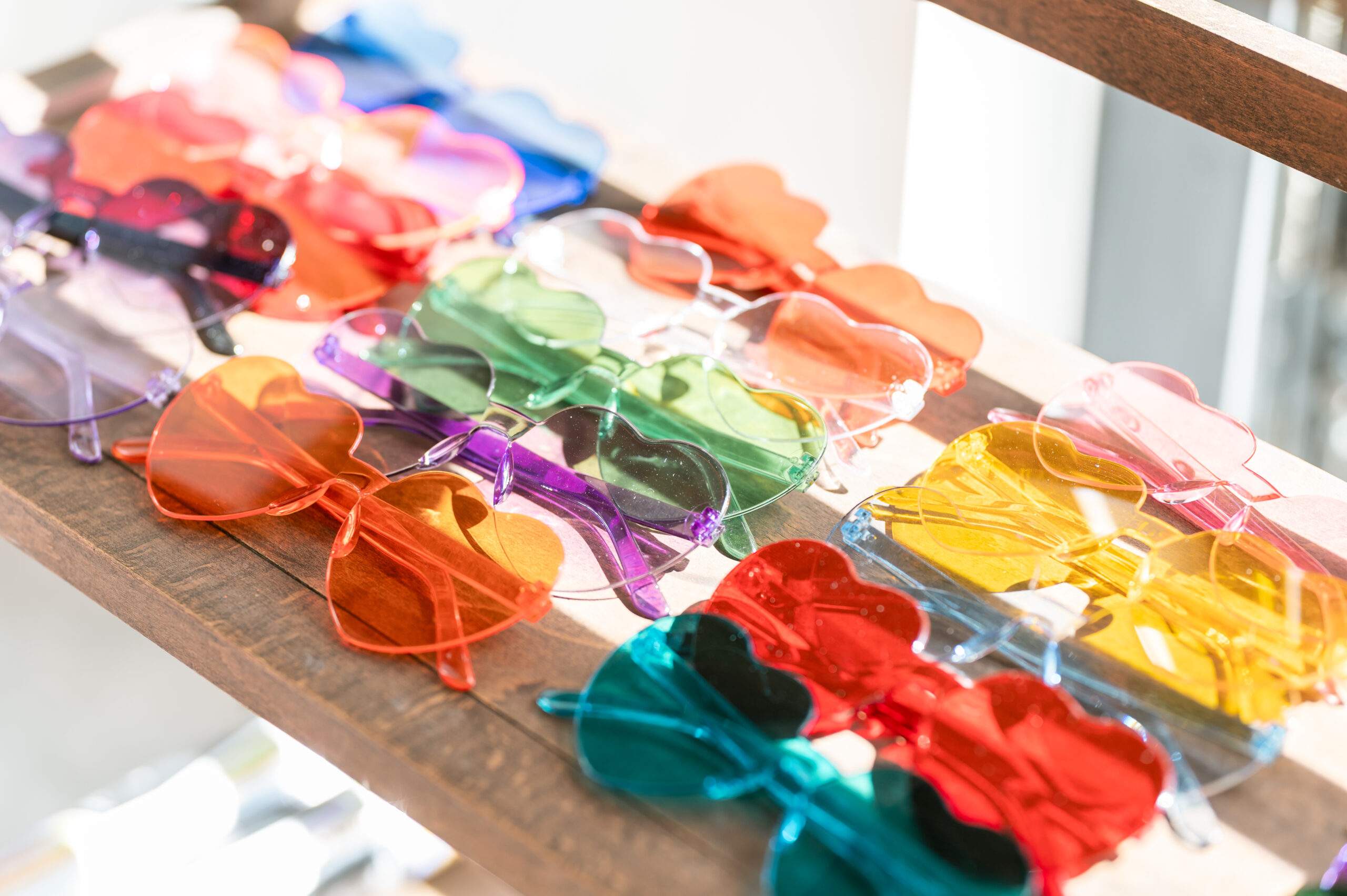 Des accessoires, lunettes pour les photobooth Lyon